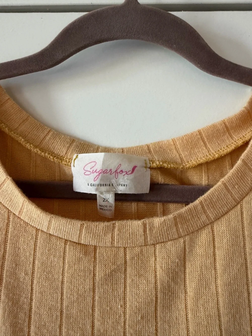 Sugarfox Multi-Color Cold-Shoulder Colorblock Tunic - Picture 3 of 3